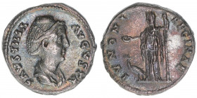 Faustina Maior +141 Gattin des Antoninus Pius
Römisches Reich - Kaiserzeit. Denar. IVNONI REGINAE
Rom
2,81g
Kampmann 36.4
vz