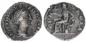 Faustina Minor +176 Gattin des Marcus Aurelius
Römisches Reich - Kaiserzeit. Denar. CONCORDIA
Rom
3,52g
Kampmann 38.8
ss