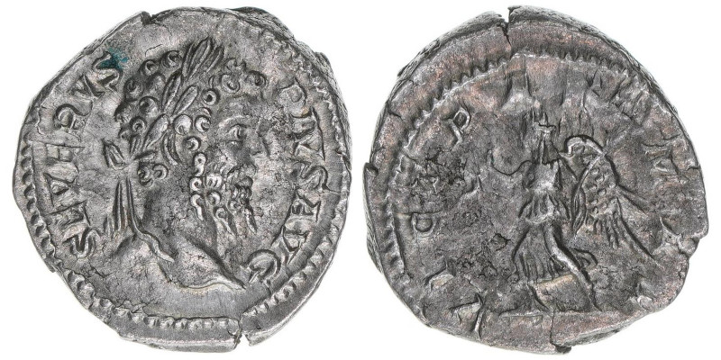 Septimius Severus 193-211
Römisches Reich - Kaiserzeit. Denar. VICT PART MAX
Rom...