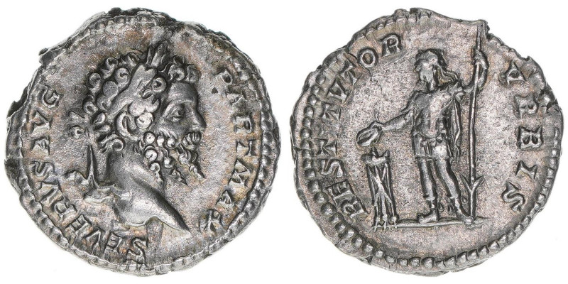 Septimius Severus 193-211
Römisches Reich - Kaiserzeit. Denar. RESTITVTOR VRBIS
...