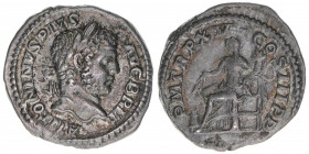 Caracalla 198-217
Römisches Reich - Kaiserzeit. Denar. P M TR P XV COS III P P
Rom
3,26g
Kampmann 51.84
vz