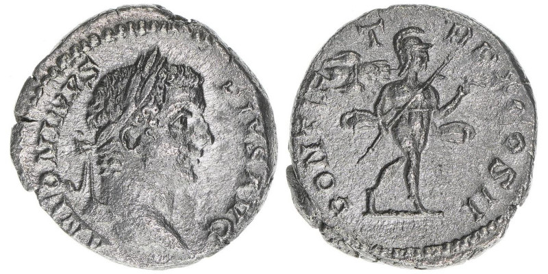 Caracalla 198-217
Römisches Reich - Kaiserzeit. Denar. PONTIF TR P X COS II
Rom
...