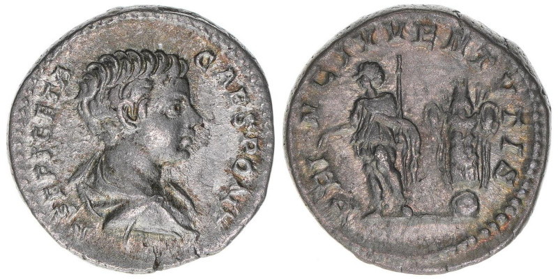 Geta 209-212
Römisches Reich - Kaiserzeit. Denar. PRINC IVVENTVTIS
Rom
3,62g
Kam...