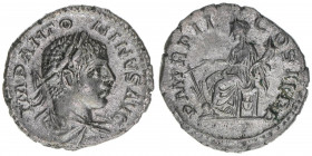 Elagabalus 218-222
Römisches Reich - Kaiserzeit. Denar. P M TR P II COS II P P
Rom
2,70g
Kampmann 56.41
vz-