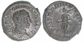 Elagabalus 218-222
Römisches Reich - Kaiserzeit. Denar. P M TR P IIII COS III P P
Rom
3,33g
Kampmann 56.43
ss