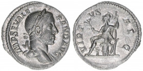 Severus Alexander 222-235
Römisches Reich - Kaiserzeit. Denar. VIRTVS AVG
Rom
3,24g
Kampmann 62.79
vz