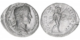 Severus Alexander 222-235
Römisches Reich - Kaiserzeit. Denar. P M TR P IIII COS P P
Rom
2,63g
Kampmann 62.111
vz-