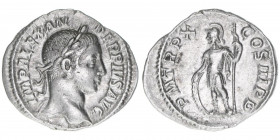Severus Alexander 222-235
Römisches Reich - Kaiserzeit. Denar. P M TR P X COS III P P
Rom
1,91g
Kampmann 62.61
vz-