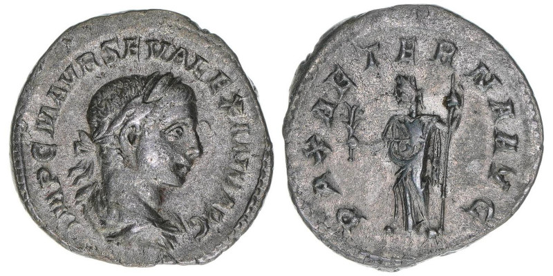 Severus Alexander 222-235
Römisches Reich - Kaiserzeit. Denar. PAX AETERNA AVG
R...