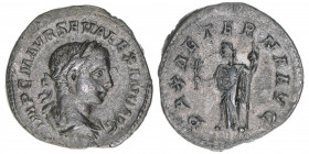 Severus Alexander 222-235
Römisches Reich - Kaiserzeit. Denar. PAX AETERNA AVG
Rom
2,22g
RIC 165
vz