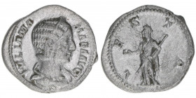 Julia Mamaea Mutter des Severus Alexander +235
Römisches Reich - Kaiserzeit. Denar. VESTA
Rom
3,16g
C.76
ss/vz