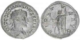 Gordianus III. Pius 238-244
Römisches Reich - Kaiserzeit. Antoninian. VIRTVS AVG
Rom
3,41g
RIC 6
vz