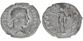 Gordianus III. Pius 238-244
Römisches Reich - Kaiserzeit. Antoninian. ORIENS AVG
Rom
4,84g
Kampmann 72.26
vz-