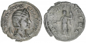 Herennia Etruscilla Gattin des Traianus Decius
Römisches Reich - Kaiserzeit. Antoninian. IVNO REGINA
Rom
3,11g
RIC 57
ss