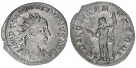 Valerianus I. 253-260
Römisches Reich - Kaiserzeit. Antoninian. IOVI CONSERVATORI
Rom
1,99g
Kampmann 88.23
ss/vz