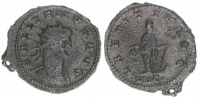 Gallienus 253-268
Römisches Reich - Kaiserzeit. Antoninian. LAETITIA AVG
Rom
3,22g
Kampmann 90.80
vz-