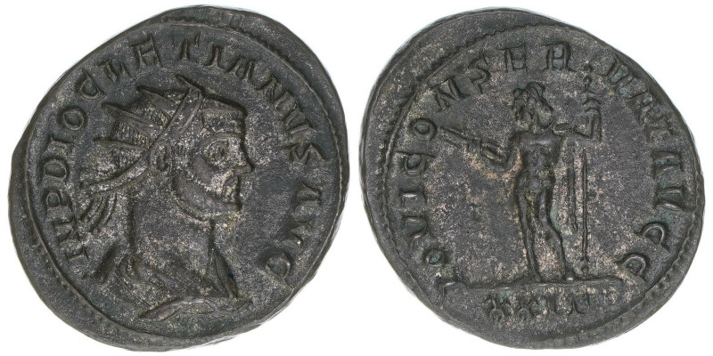 Diocletianus 284-305
Römisches Reich - Kaiserzeit. Antoninian. IOVI CONSERVAT AV...