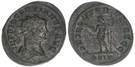 Diocletianus 284-305
Römisches Reich - Kaiserzeit. Antoninian. IOVI CONSERVAT AVGG
4,61g
Kampmann 119.37
vz-