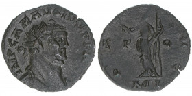 Carausius 287-293
Römisches Reich - Kaiserzeit. Antoninian. PAX AVG - F O
Londinium
2,70g
Kank. 16
vz