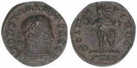 Constantinus I. 307-337
Römisches Reich - Kaiserzeit. 1/2 Follis. SOL INVICTO
Trier
1,95g
Kampmann 136.179
ss+