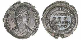 Constantius II. 337-361
Römisches Reich - Kaiserzeit. Siliqua. VOTIS XXX MVLTIS XXXX
Siscia
2,07g
Kampmann 147.85
vz-