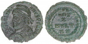 Julianus II. Apostata 360-363
Römisches Reich - Kaiserzeit. Follis. VOT V MVLT XX
Sirmium
2,97g
Kampmann 153.36
vz-