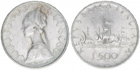 500 Lire, 1961
Italien. 11,02g. Schön 97
ss/vz