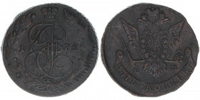 Katharina II.
Rußland. 5 Kopeken, 1775 EM. 58,73g
ss
