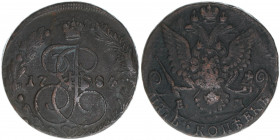 Katharina II.
Rußland. 5 Kopeken, 1784 EM. 40,43g
ss