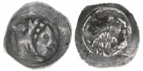 Pfennig, ohne Jahr
Mittelalter. 0,76g. ss+