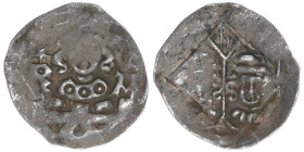 Regensburg
Mittelalter. Pfennig, ohne Jahr. 0,49g
ss