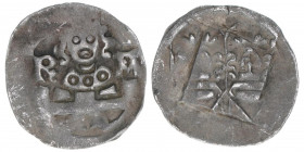 Regensburg
Mittelalter. Pfennig, ohne Jahr. 0,68g
ss+