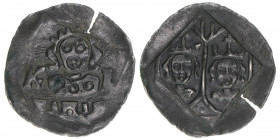 Regensburg
Mittelalter. Pfennig, ohne Jahr. 0,84g
ss+
