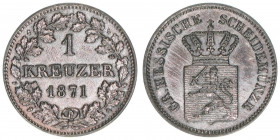 Ludwig II. Otto Friedrich Wilhelm 1864-1886
Bayern. 1 Kreuzer, 1871. 0,86g
AKS183
ss/vz