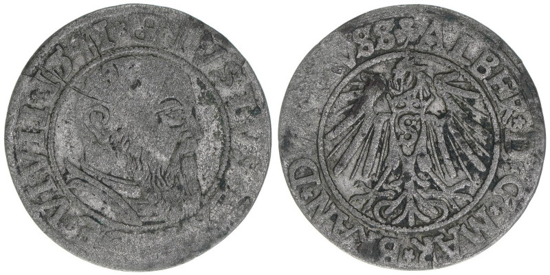 Albrecht von Brandenburg 1525-1568
Brandenburg. 3 Gröscher, 1541. 1,86g
Neumann ...