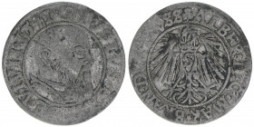 Albrecht von Brandenburg 1525-1568
Brandenburg. 3 Gröscher, 1541. 1,86g
Neumann 46
ss