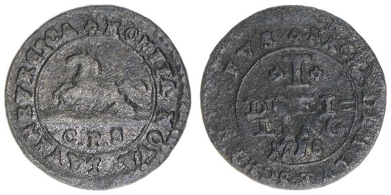Georg II. August
Lauenburg. Dreiling, 1738. 0,40g
KM#13
ss