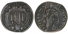 Domkapitel
Münster. 4 Pfennige, 1661. 2,23g
Weinrich 41
ss+