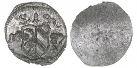 Pfennig, 1687
Reichsstadt Nürnberg. Nürnberg. 0,33g
Kellner 335
stfr
