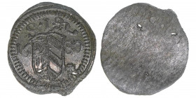Pfennig, 1680
Reichsstadt Nürnberg. Nürnberg. 0,39g
Kellner 335
vz/stfr