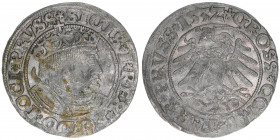 Sigismund I. 1506-1548
Preussen. Groschen, 1532. 1,94g
Gumowski 527
ss