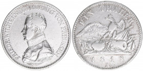 Friedrich Wilhelm III. 1797-1840
Preussen. Taler, 1818 A. 21,94g
AKS 13
ss