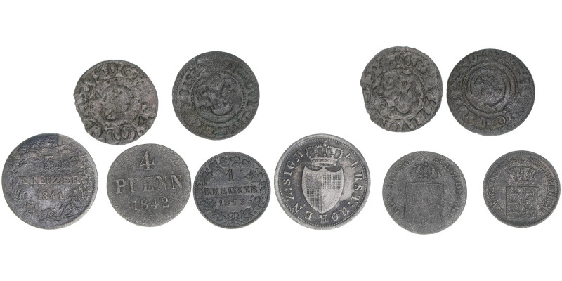 Lot mit 5 Kleinmünzen
Lots. meist ss