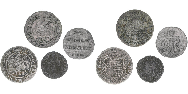 Lot mit 4 Kleinmünzen
Lots. meist ss