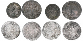 Lot mit 4 Kleinmünzen
Lots. meist ss
