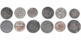 Lot mit 6 Kleinmünzen
Lots. meist ss
