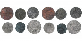 Lot mit 6 Kleinmünzen
Lots. meist ss