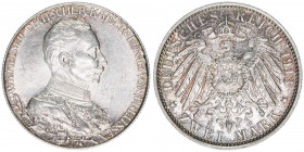 Wilhelm II. 1888-1918
Preussen. 2 Mark, 1913. anlässlich des 25jährigen Regierungsjubiläums
11,07g
AKS 142
vz