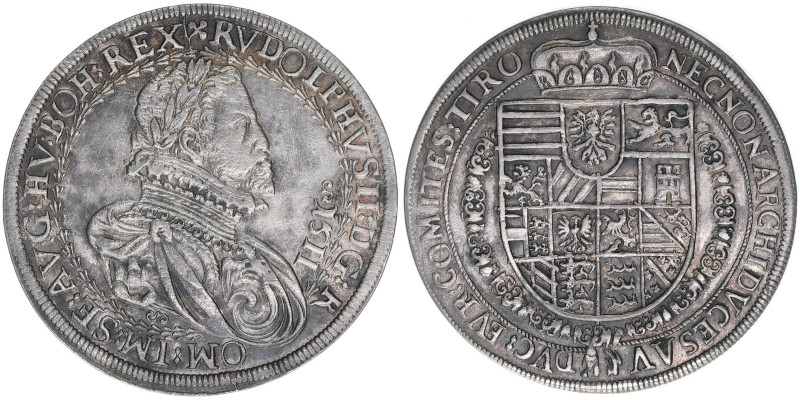 Rudolph II. 1576-1612
Taler, 1611. Hall
28,59g
MT 248
kl. Kratzer
ss/vz