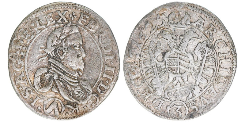 Ferdinand II. 1619-1637
Groschen, 1625. Wien
1,51g
ss